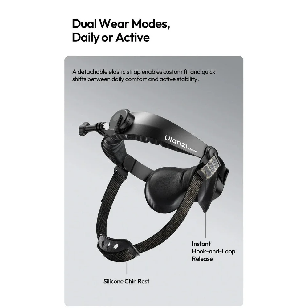 Ulanzi CM029 Head Strap Mount GoPro Smartphone POV Vlogging Camera Holder